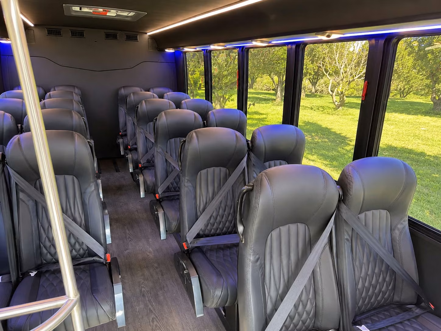 15 passenger minibus inside