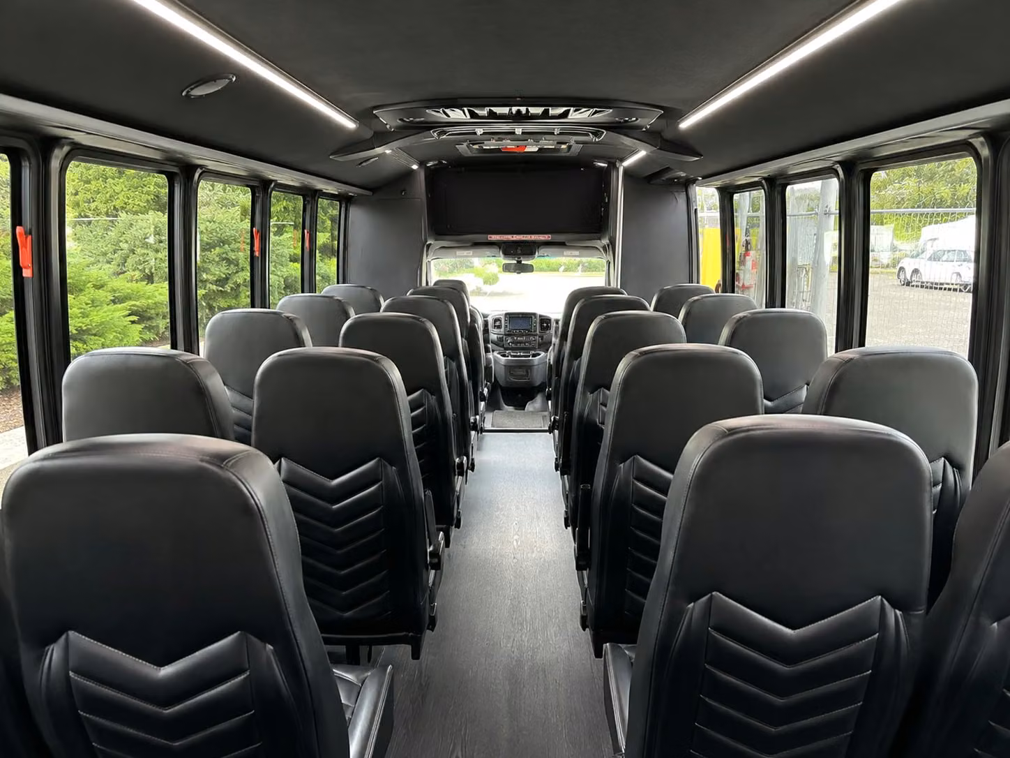 15 passenger minibus interior
