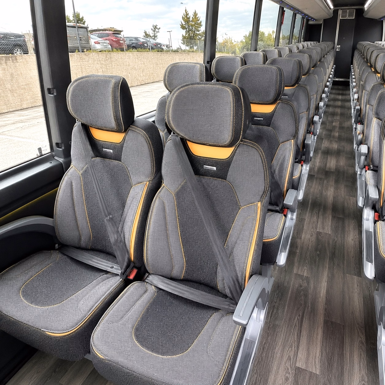 port arthur charter bus interior